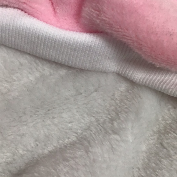 White Bunny Rabbit Pink Ears Medium Pet Plush Costume Outfit NWT - Picture 5 of 8